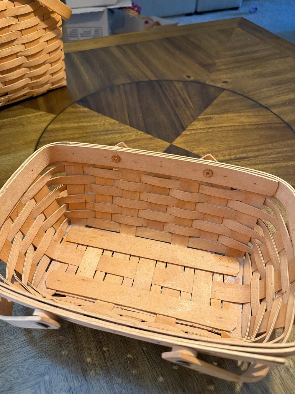 Longaberger Natural Light Brown Woven Serving Basket